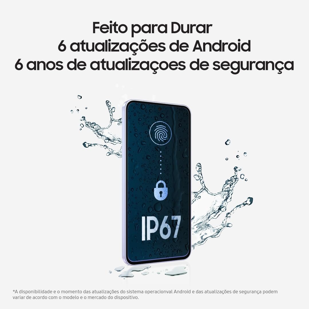 Smartphone Samsung Galaxy A56 5G 256GB, 8GB RAM, Câmera 50MP, IP67, Super AMOLED 6.7", Recursos AI, Preto - Imagem 5