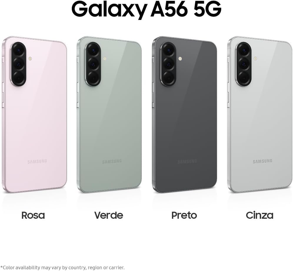 Smartphone Samsung Galaxy A56 5G 256GB, 8GB RAM, Câmera 50MP, IP67, Super AMOLED 6.7", Recursos AI, Preto - Imagem 10