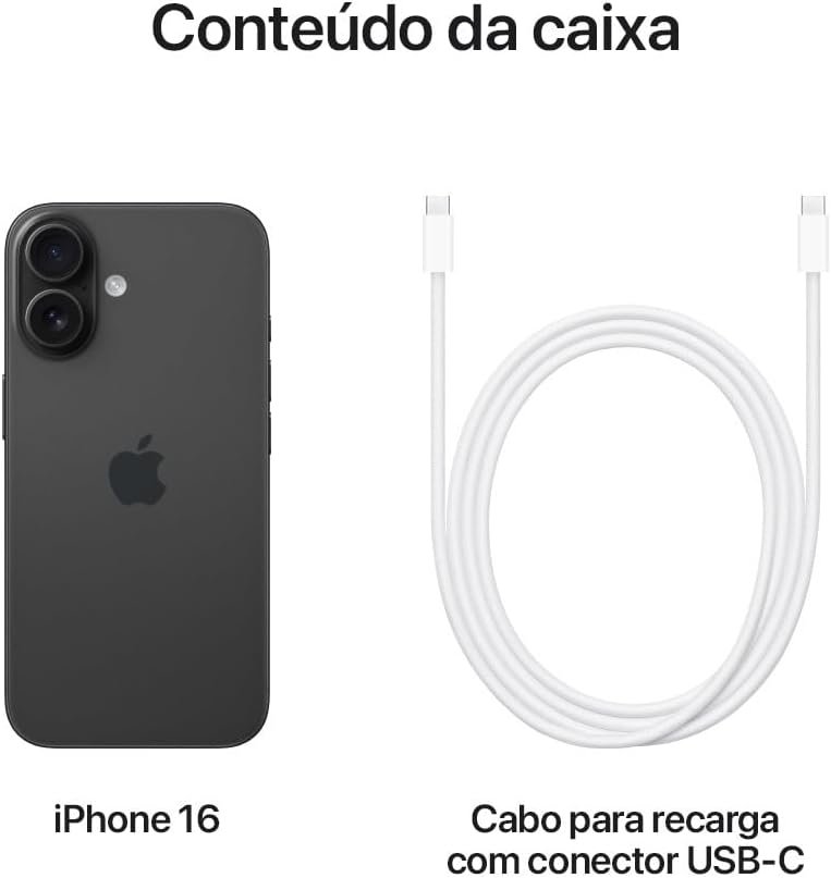 Apple iPhone 16 (256 GB) – Preto - Imagem 6