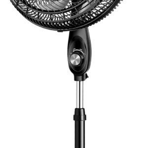 MONDIAL Ventilador Coluna, Turbo 8 Pás – 40cm, 110V, Preto/Prata, 140W – VTX-40C-8P