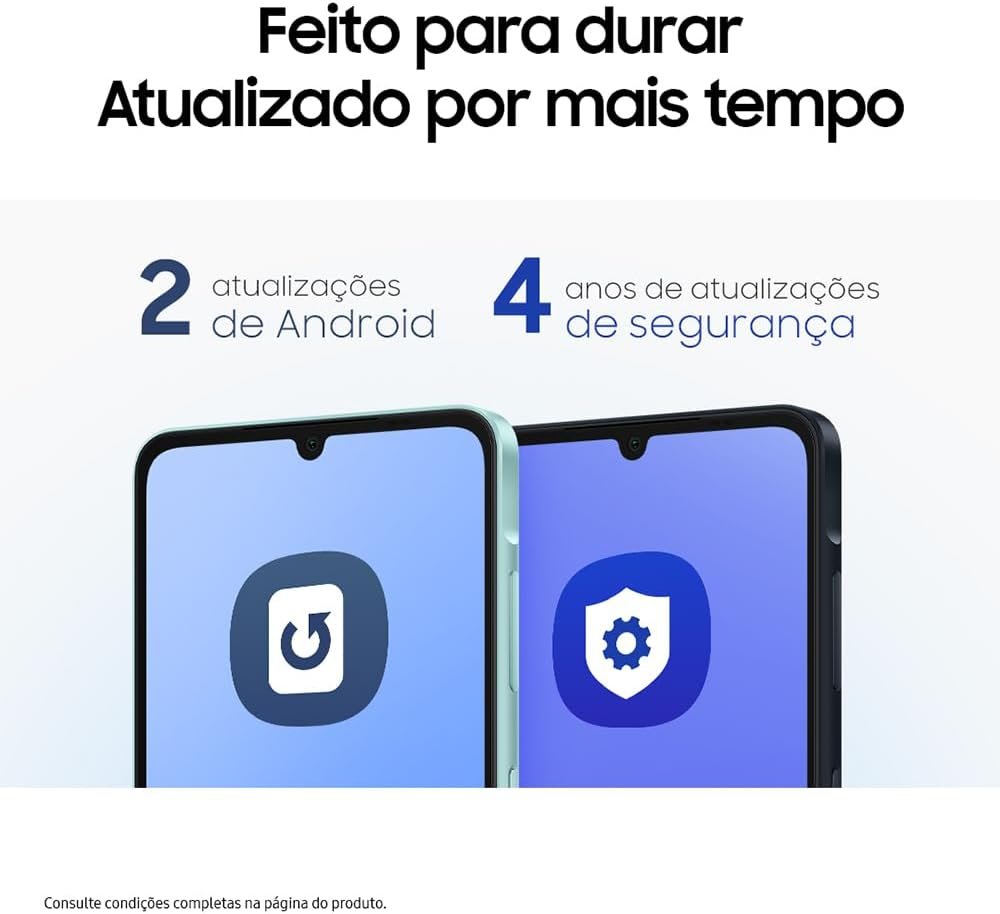 Celular Samsung Galaxy A06, 128GB, 4GB RAM, Tela 6.7", Câm. Traseira 50+2MP, Frontal 8MP (Azul Escuro) - Imagem 8
