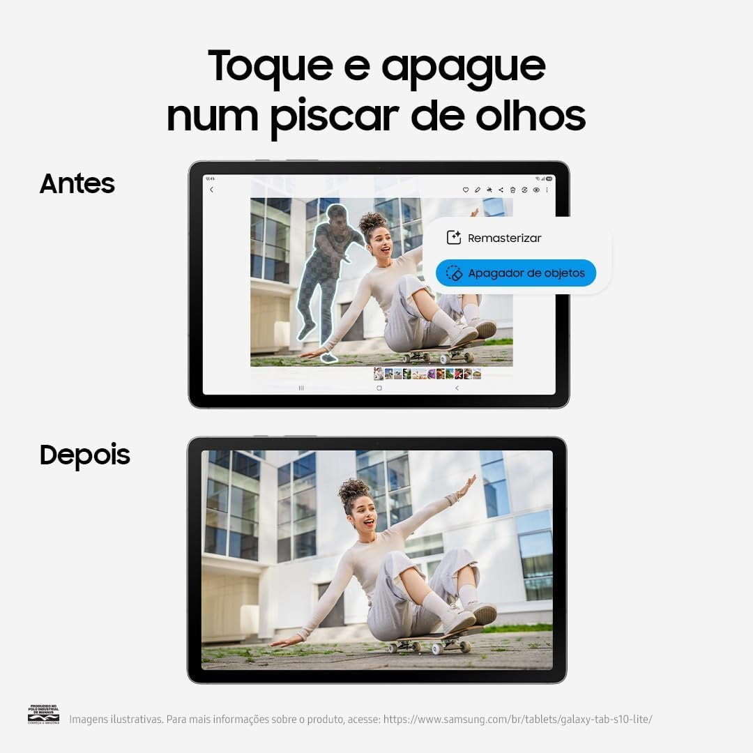 Galaxy Tab S10 Lite, 128GB, Tela 10.9", 5G, Cinza - Imagem 6