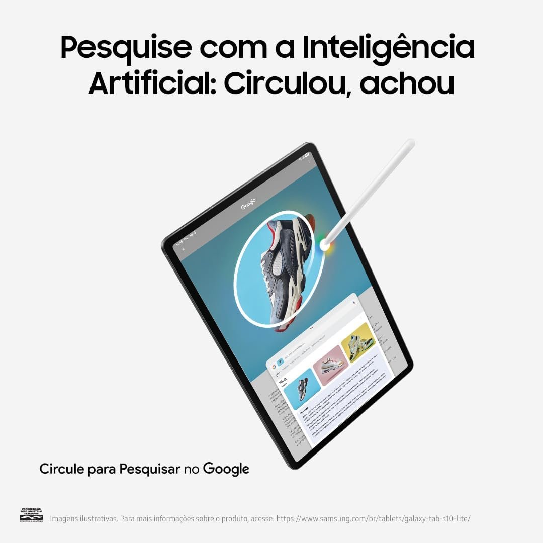 Galaxy Tab S10 Lite, 128GB, Tela 10.9", 5G, Cinza - Imagem 7