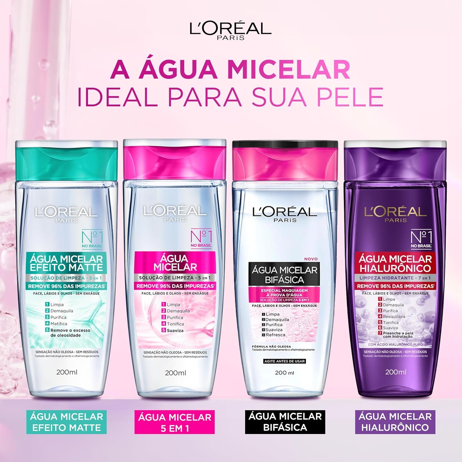 L'Oréal Paris Dermo Expertise Solução de Limpeza 5 em 1 - Água Micelar 400ml - Imagem 6