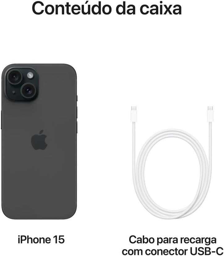 Apple iPhone 15 (128 GB) — Preto - Imagem 7