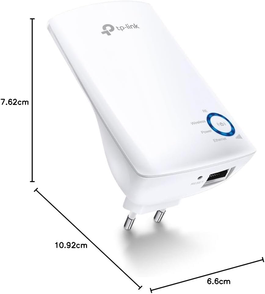 Repetidor de sinal Wi-Fi TP-Link TL-WA850RE Wireless N 300Mbps, compacto, expansor de sinal, adaptador de wireless, App Tether, Controle de Leds, Branco - Imagem 8
