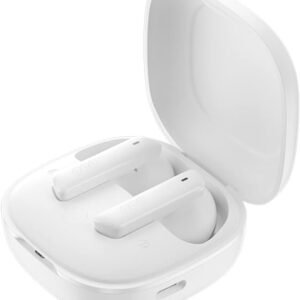 Fone de Ouvido Bluetooth QCY HT05 Melobuds ANC, Cancelamento de Ruido Ativo, 40db ANC Headphone com 6 Microfone, Fone sem fio 30 Tempo de Jogo (Branco)