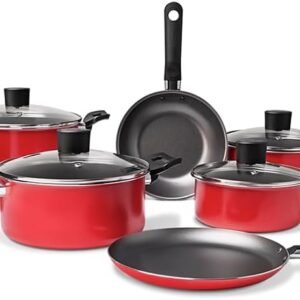 Brinox – Jogo de Panelas 7 Peças Garlic Antiaderente – Vermelho Brinox – Jogo de Panelas 7 Peças Garlic Antiaderente – Vermelho