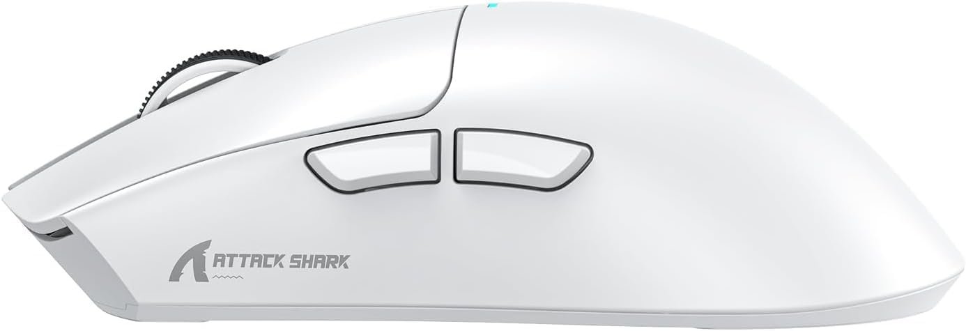ATTACK SHARK X11 Mouse para jogos com dock de carregamento magnético, sensor para jogos PixArt PAW3311, para sem fio/com fio BT/2.4G, 22000 DPI, mouses de escritório para jogos para Win11/Xbox(branco) - Imagem 9