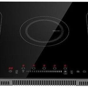 Cooktop de Indução Cinco Bocas EOS 90cm Freezone Preto 9500W ECI05EPF 220V