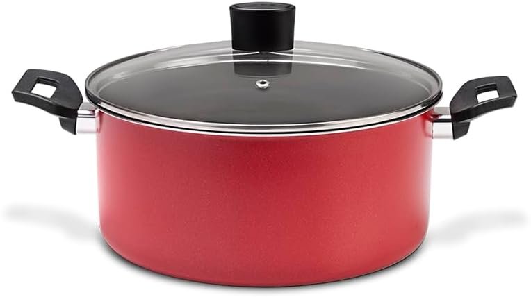 Brinox - Jogo de Panelas 7 Peças Garlic Antiaderente - Vermelho - Imagem 4