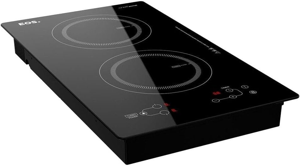 Cooktop de Indução 2 Bocas Portátil Eos Cheff Gourmet Preto 3300w Eci02epp 220v - Imagem 3