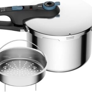 Panela De Pressão Rochedo Inox Trendy 6 litros Fechamento Externo Com Cesta De Vapor