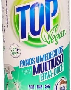 Panos Lenços Umedecidos Para Limpeza Geral Com Desinfetante Pote Com 35 Unidades (Multiuso Erva-Doce)