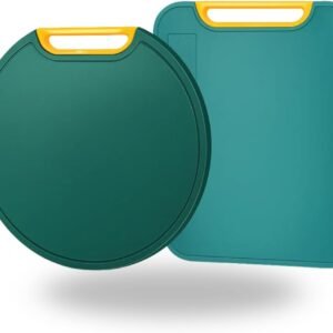 Kit 2 Tábuas De Corte Antibacteriana Para Frutas, Legumes E Carnes Antiderrapante, Resistente E Fácil De Limpar Cozinha Gourmet Verde