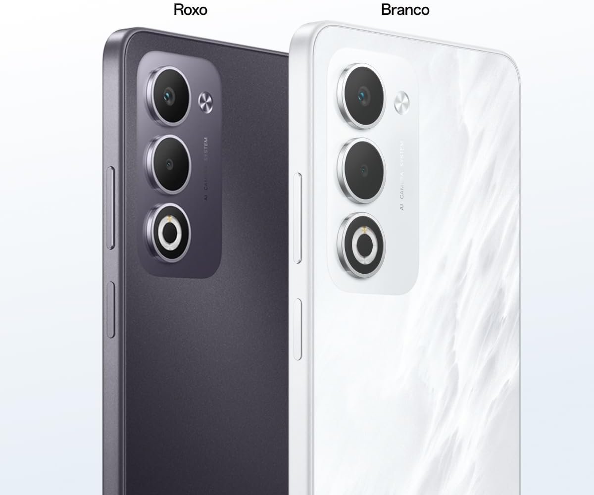 Smartphone OPPO A5 256GB 6GB RAM Bateria 6000mAh 45W 50MP AI Câmera BRANCO - Imagem 6