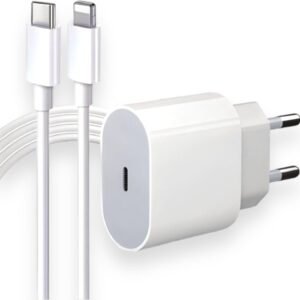 Cabo Usb-C-Lightning + Fonte Carregador 25W Turbo Compatível iPhone X Xr SE 11 12 13 14 Premium LAGUS IMP.