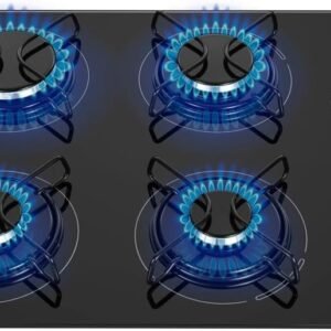 MONDIAL Cooktop a Gás, 4 Bocas, Preto/Inox, Bivolt – CTG-01