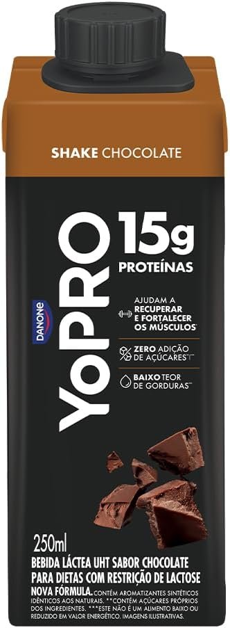 YoPRO Bebida Láctea UHT Chocolate 15g de proteínas 250ml - 12 unidades - Imagem 4