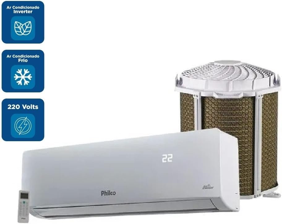 Ar Condicionado Split Hi Wall Inverter Philco 12000 BTU/h Frio PAC12FC – 220 Volts - Imagem 2