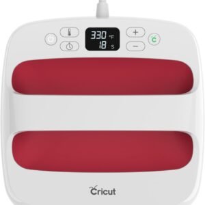 Cricut EasyPress 2 (22,5 x 22,5cm) 110V, Framboesa. Ideal para estampar camisetas, sacolas, travesseiros, aventais e muito mais, controle preciso de temperatura, com base de segurança isolada