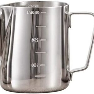 Jarra de Leite Yardwe 350 ml Prata Espumador de Leite Aço Inoxidável Barista
