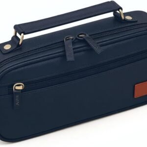 Estojo Escolar Box Grande Organizador com Divisórias e Alça – Estojo Necessaire Unissex Capacidade Ampla para Lápis, Canetas, Material Escolar (Preto)