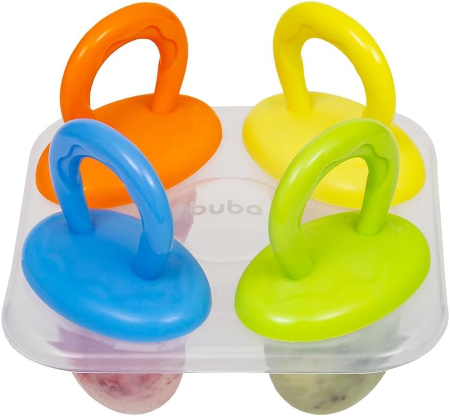 Forminha de Picolé Buba Divertidas Livres de BPA Infantil Sortido