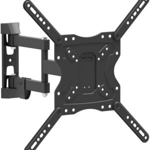 ELG, FULL40_PRO, Suporte de Parede Multiarticulado, Movimentação Total para TVs de 26” a 65” com Maior Comprimento de Braço, Capacidade Máxima de 30 kg, Preto