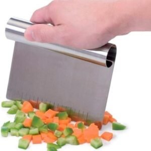 Mimo Style Espátula Prática Para Confeitar, Raspar, Cortar, Organizar, Dividir Massas, Com Régua Medidora de 15 cm, Resistente à Temperatura, Produto Leve e de Fácil Manuseio, Material de Inox Durável