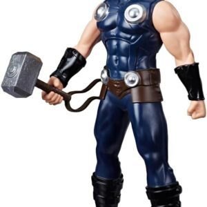 Marvel, Action Figure, Thor, Cinza, Mighty Hero Series – Brinquedo de Herói com 24 cm, Articulado – A partir de 4 Anos