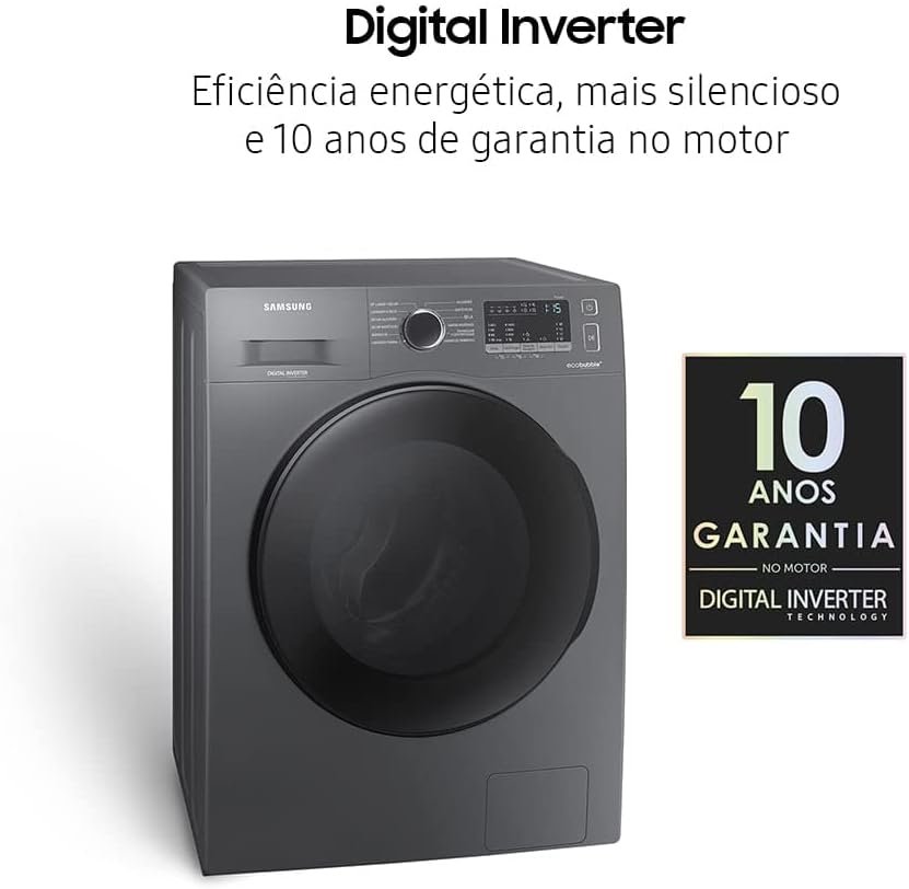 Lava e Seca Samsung WD11A com Ecobubble WD11A4453BX Inox Look 11/7kg 220V - Imagem 3
