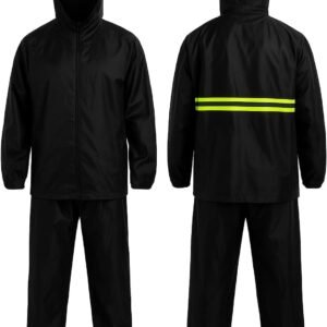 Capa De Chuva Com Capuz Impermeável Motoqueiro Proteção Contra Chuva