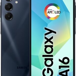 Samsung Celular Galaxy A16, 128GB + 4GB RAM, Câmera de até 50MP, Tela 6.7″, NFC, IP54, Bateria 5000 mAh (Preto)