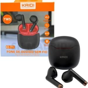 Fone De Ouvido Sem Fio Kaidi TWS Smart Touch V5.1 Kd-771 (Preto)