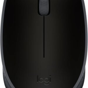 Mouse sem fio Logitech M170 com Design Ambidestro Compacto, Conexão USB e Pilha Inclusa – Preto