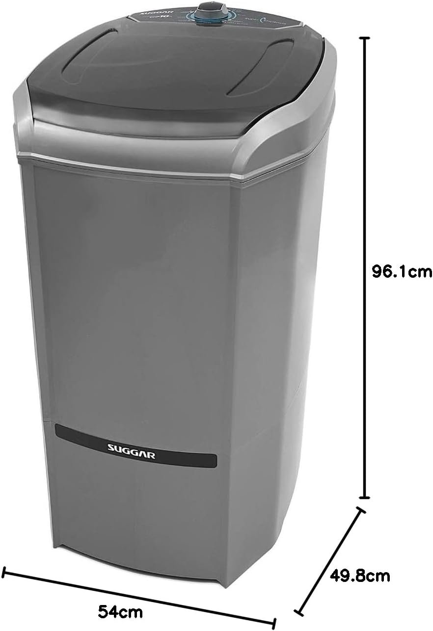 SUGGAR LAVADORA DE ROUPAS LAVAMAX ECO 10KG 220V PRATA LE1022PR - Imagem 7
