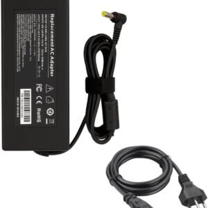 Fonte Carregador Para Notebook Gamer Acer 135w de Potência 19V 7.1A Pino 5.5×1.7mm Compatível com Aspire Nitro 5 Predator Helios 300, referência PA-1131-16, com cabo de força, bivolt