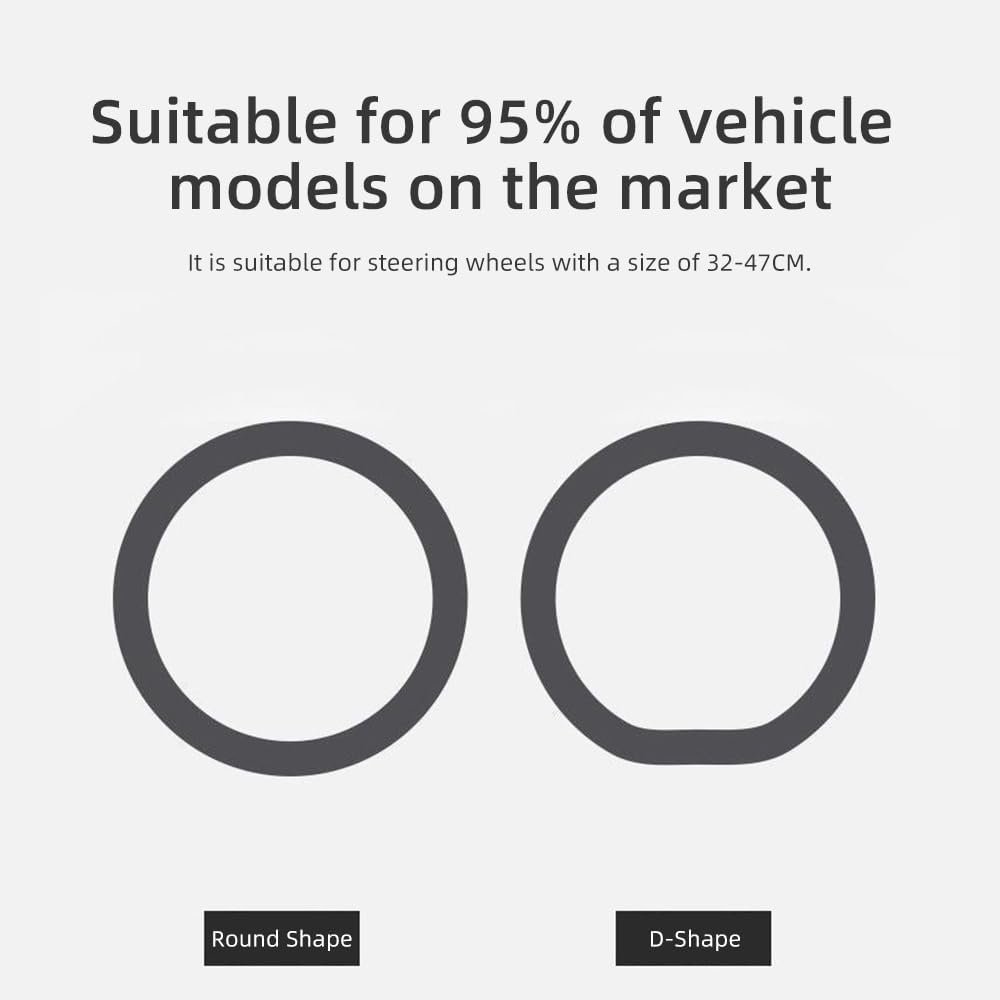 Capa de volante, couro de silicone antiderrapante e respirável, ajuste universal para carro, caminhão, SUV, fácil de instalar, aderência segura - Imagem 3