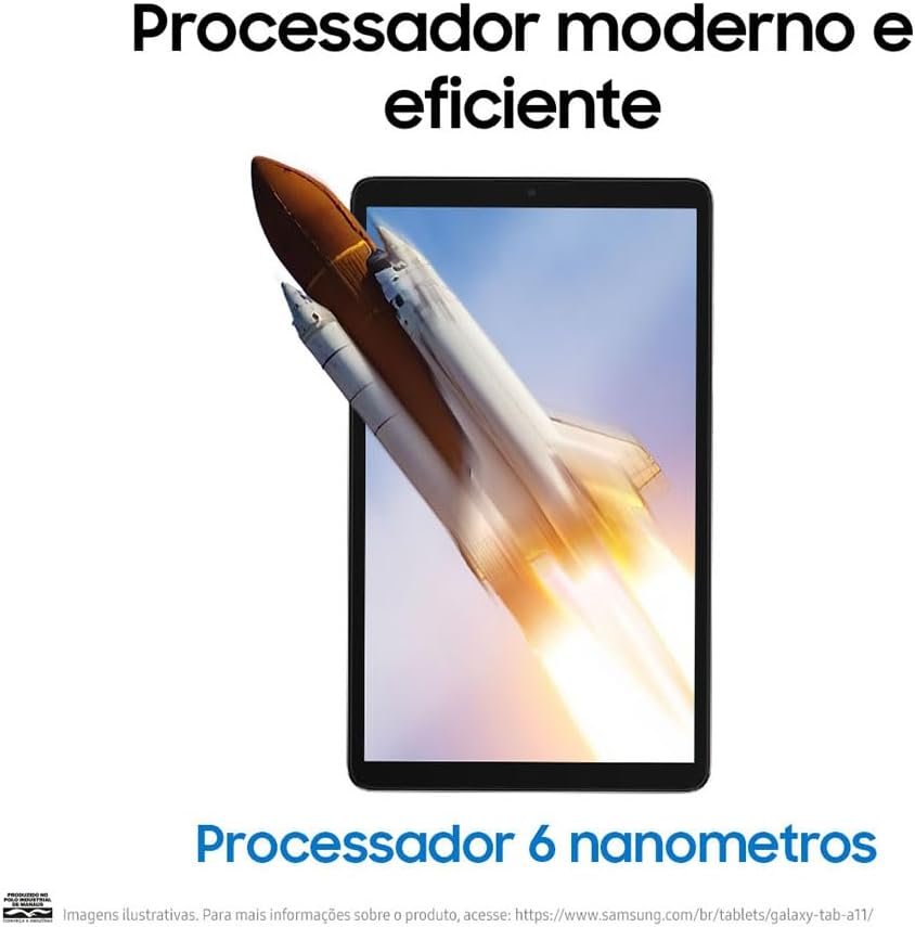 Tablet Samsung Galaxy TAB A11, 64GB, 4GB RAM, Tela de 8.7", Bateria 5.100mAh, Câmera frontal 5MP, Câmera traseira 8MP, WiFi, Android 15 - Imagem 7
