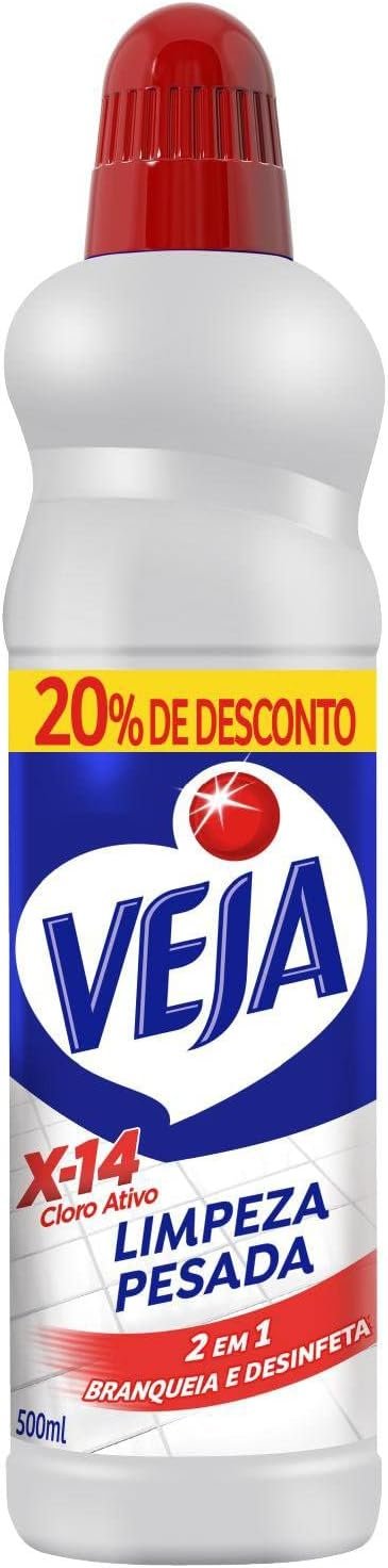 Veja Limpador Para Limpeza Pesada Cloro Ativo Embalagem Econômica 500Ml
