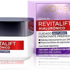 Creme Facial Anti-idade L’Oréal Paris Revitalift Hialurônico Noturno, 49g Creme Facial Anti-idade L’Oréal Paris Revitalift Hialurônico Noturno, 49g