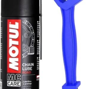 Spray Lubrificante De Corrente Moto Motul C2 Plus Chain Lube – 200 Ml Street Rua Motoboy Urbano+ Escova de Limpeza