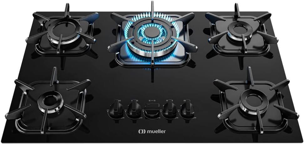 Cooktop 5 bocas com Queimador Tripla chama e Acendimento Super Automático - Mueller Unica - Imagem 4