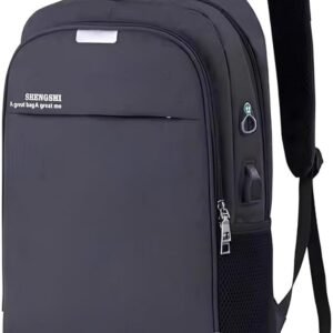 Mochila Executiva Unissex para Notebook até 15.6” – com Entrada USB e Passa-fio para fone – Ideal para Faculdade, Trabalho e Viagens – Antifurto, Resistente e Confortável