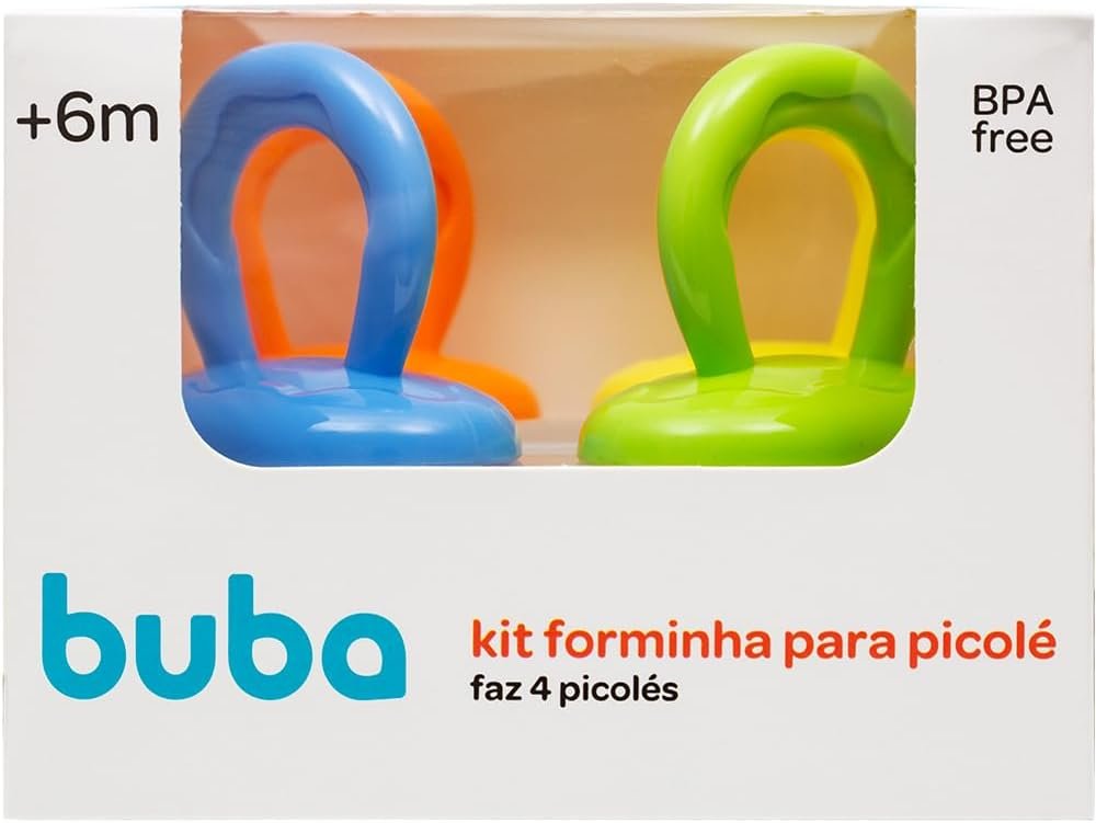 Forminha de Picolé Buba Divertidas Livres de BPA Infantil Sortido - Imagem 7