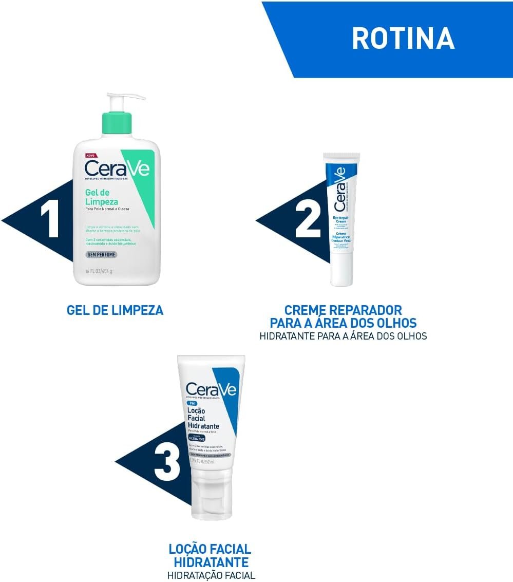 CeraVe, Gel de Limpeza Facial para pele oleosa, com Ácido Hialurônico e Niacinamida - Imagem 7