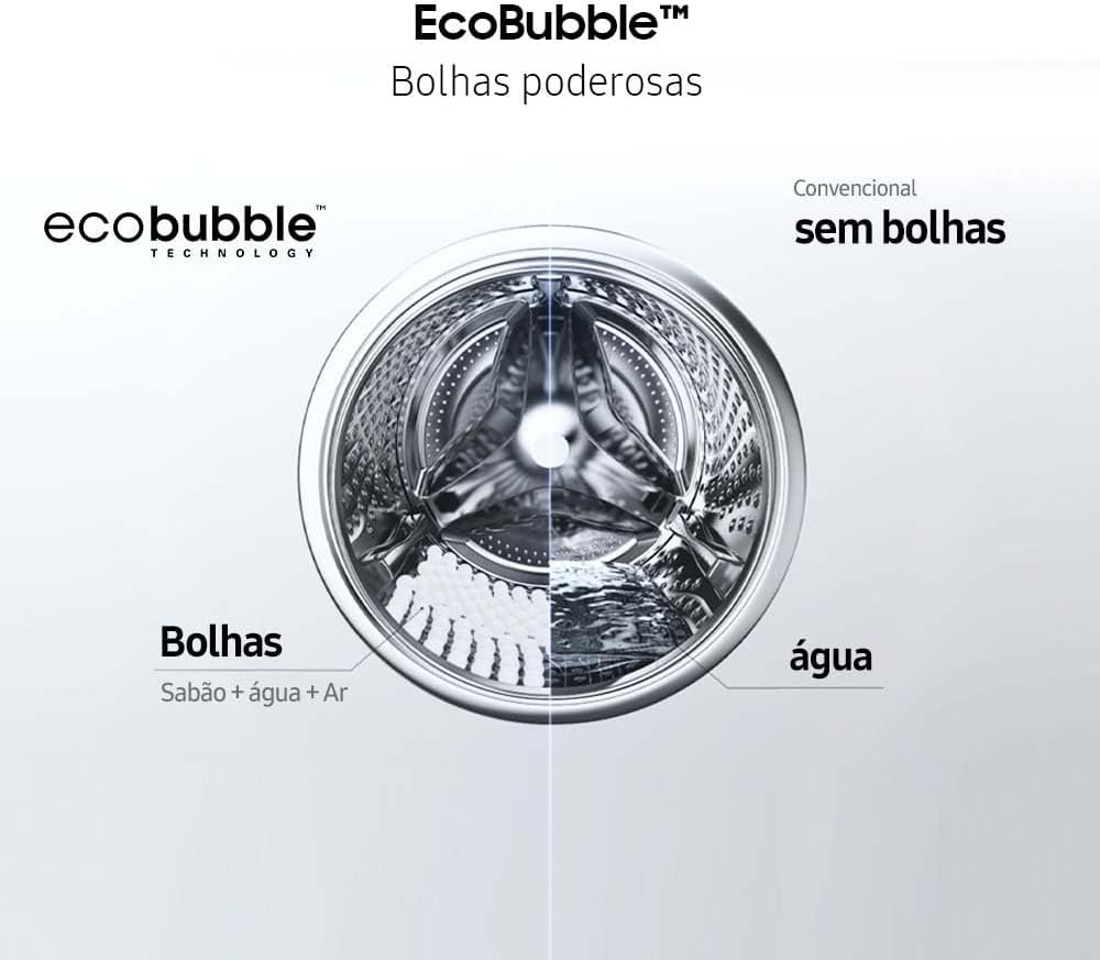 Lava e Seca Samsung WD11A com Ecobubble WD11A4453BX Inox Look 11/7kg 220V - Imagem 2