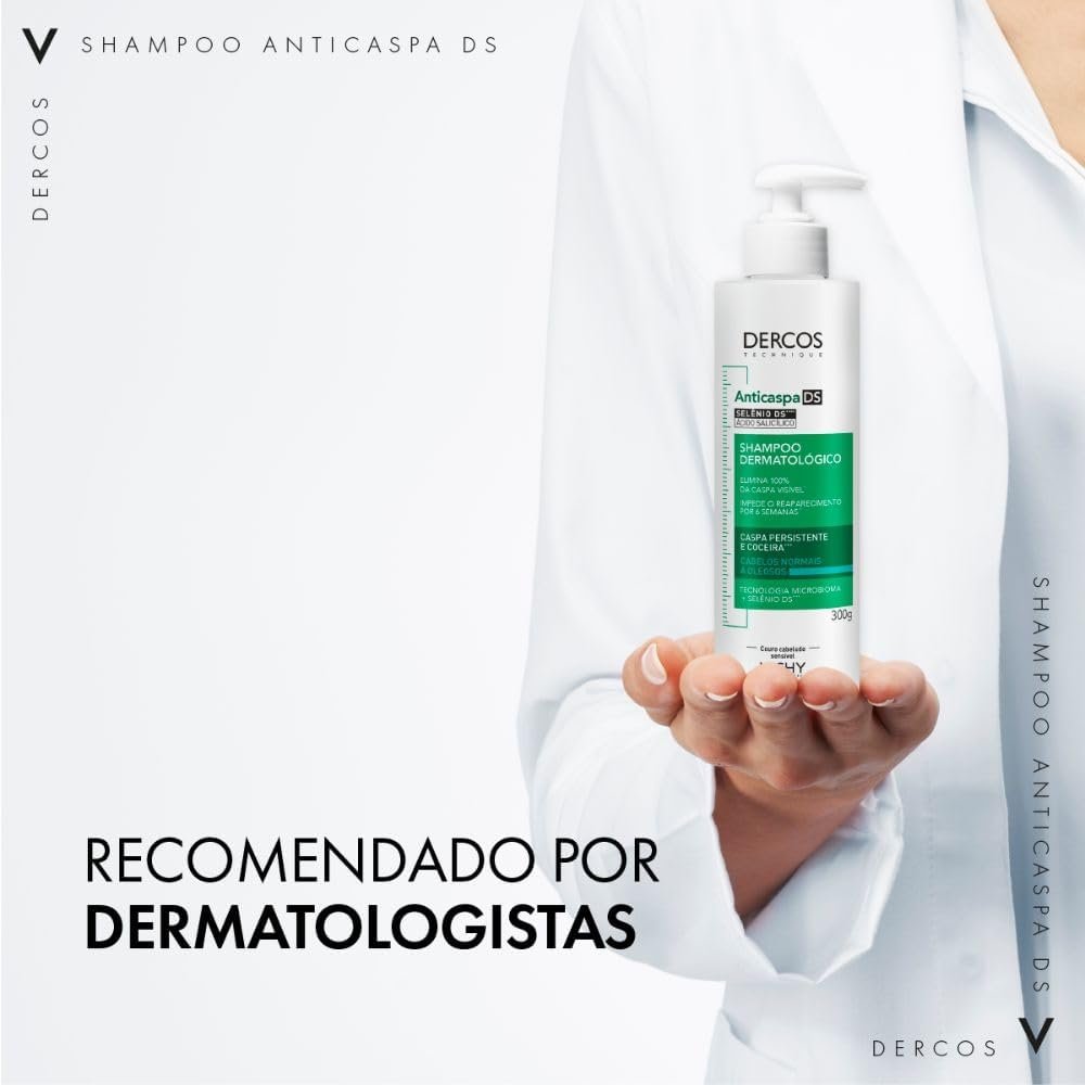 Vichy Dercos Shampoo Anticaspa DS para Cabelos Normais a Oleosos, Elimina 100% da Caspa Visível e Coceira, Ação Antirreincidência por 6 Semanas, Controla a Oleosidade, 300g - Imagem 10