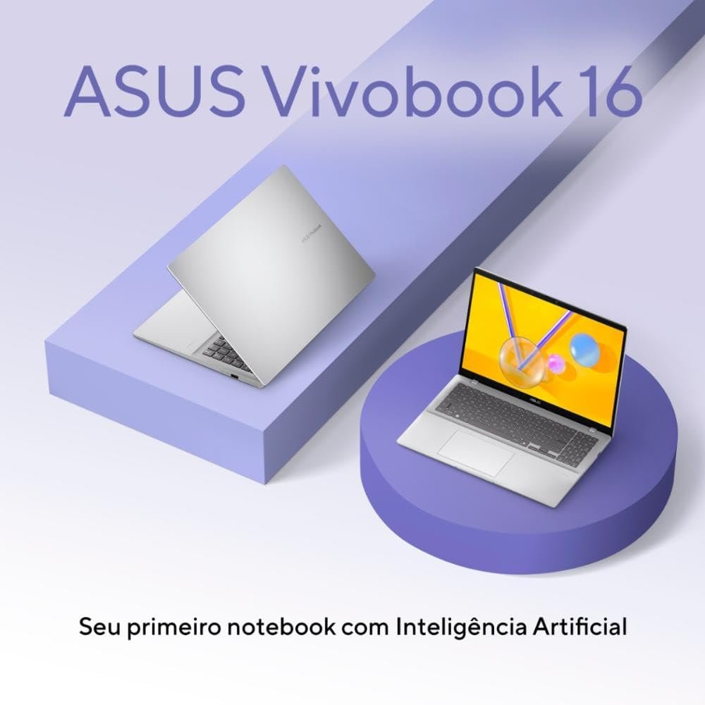 Notebook ASUS Vivobook 16 X1607QA SNAPDRAGON X1 26 100 16Gb Ram 1TB SSD Windows 11 Home Tela 16" FHD Silver - MB092W - Imagem 9